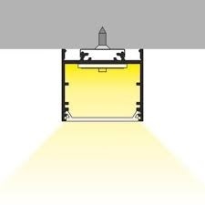 Wit LED XL profiel 4 meter met lage cover 33,4mm x 29,6mm - XL11WIT