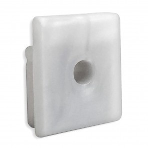 Eindkap voor LED strip profiel met kabeldoorvoer 18.1ALU.H20 18.1ZWART.H20 18.1WIT.H20