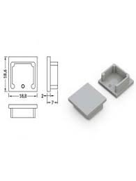Eindkap voor LED strip profiel zonder kabeldoorvoer SMART16 BC3/U4 - afdekking naar keuze