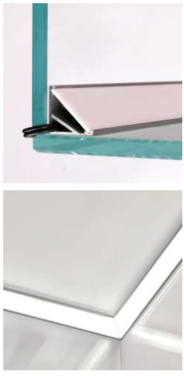LED hoekprofiel met cover 16,5 mm x 16,5 mm - CABI12 D1E - C12ALU