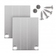 2 x LED strip profiel eindkappen inclusief schroeven - PN4.C2 - afdekking naar keuze