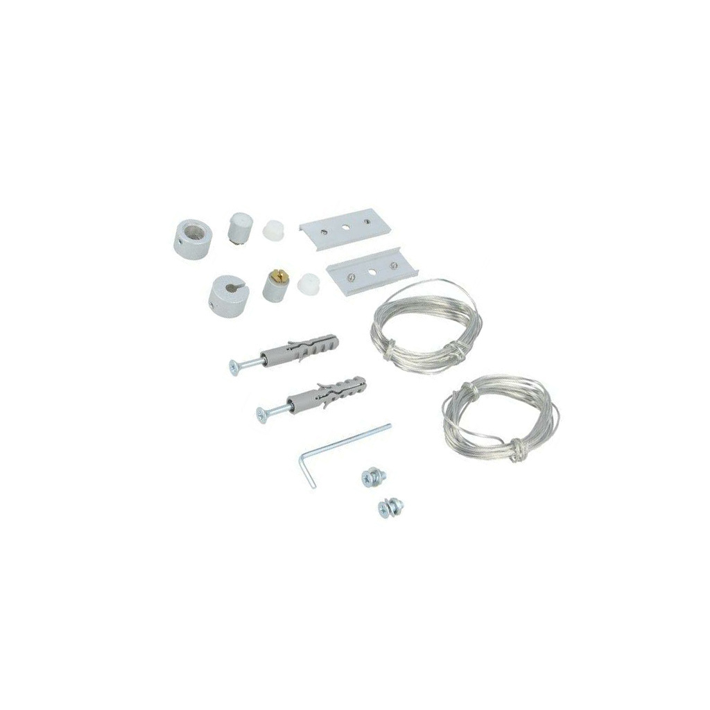 Ophangsysteem voor buigbaar LED strip profiel F12ALU - Aluminium