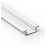 Wit LED inbouw profiel met cover 21,30 mm x 6,60 mm - 08.1WIT