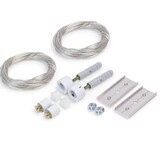 Ophangsysteem voor buigbaar LED strip profiel ARC12 CD/U5 - WIT - afdekking naar keuze