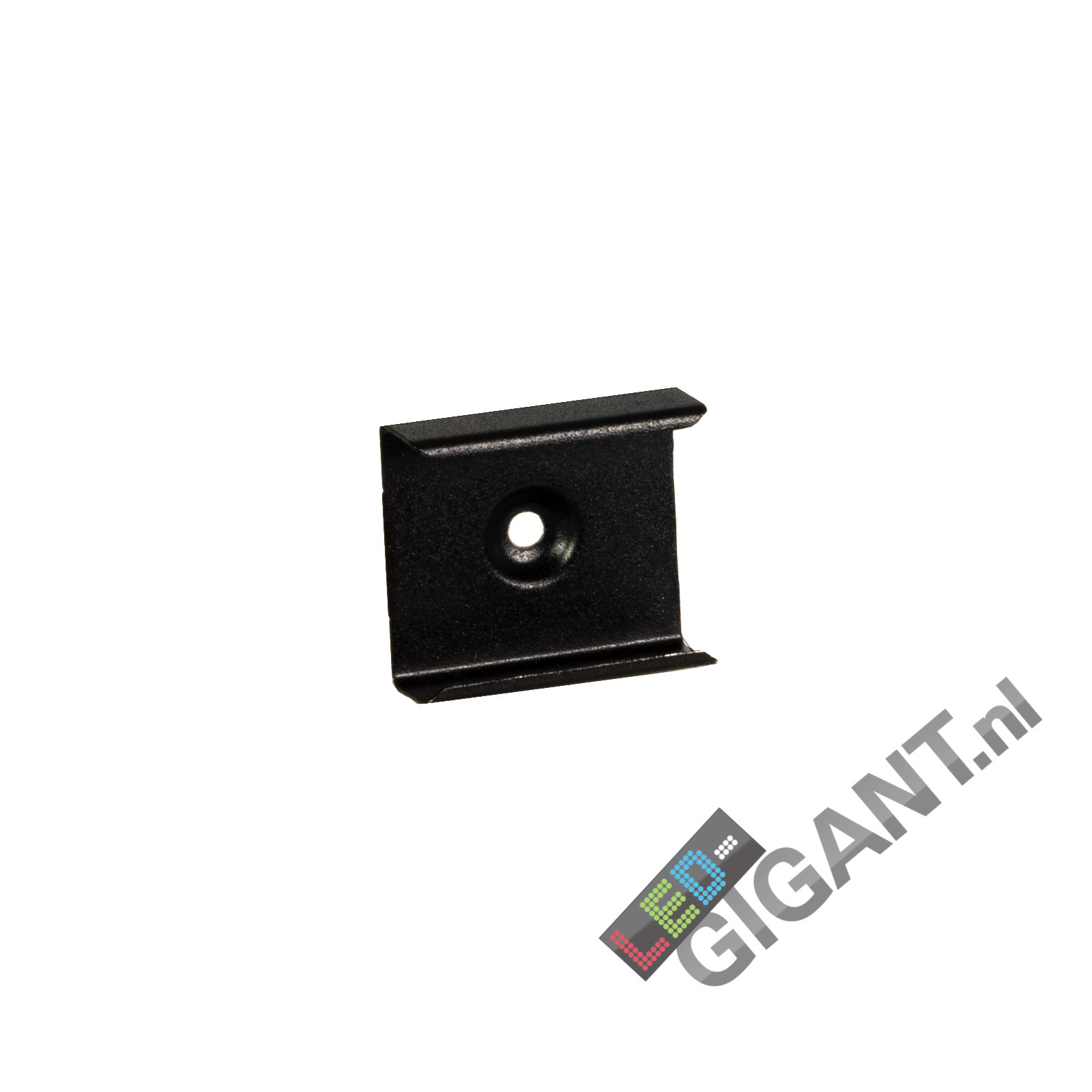 Montageklem t.b.v zwart LED strip profiel PL8 - Montageklem zwart