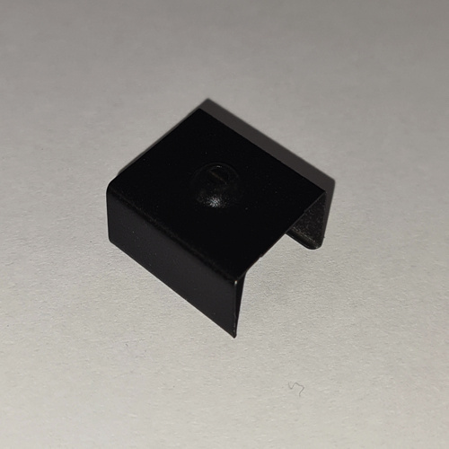 Montageklem t.b.v zwart LED strip profiel PL8 - Montageklem zwart