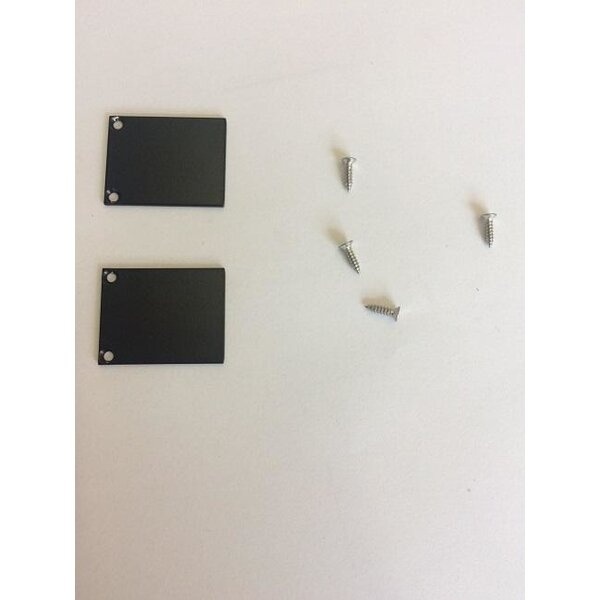 2 x LED strip profiel eindkapjes inclusief schroeven PL2 Spica - Zwart