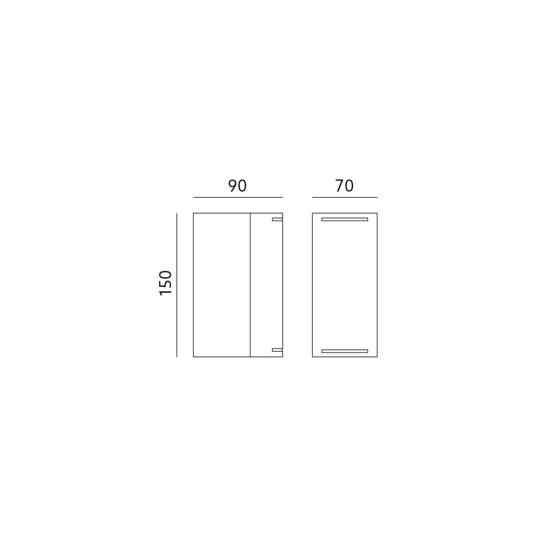 LED updown wandlamp voor buiten - grijs 90 x 150mm - GU10 - 1902GRIJS