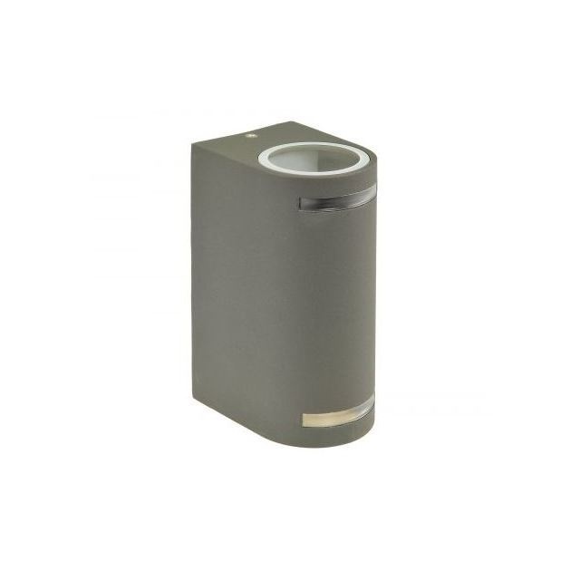 LED updown wandlamp voor buiten - grijs 90 x 150mm - GU10 - 1902GRIJS