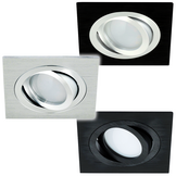Kantelbare LED spot behuizing - OH328 Chrome