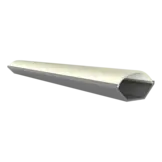 LED hoekprofiel met ronde klikcover 28,65 mm x 16,05 mm - C333ALU