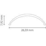 LED hoekprofiel met ronde klikcover 28,65 mm x 16,05 mm - C333ALU