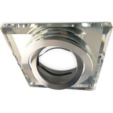 Kantelbare luxe LED spot behuizing - OH51 transparant met zilver