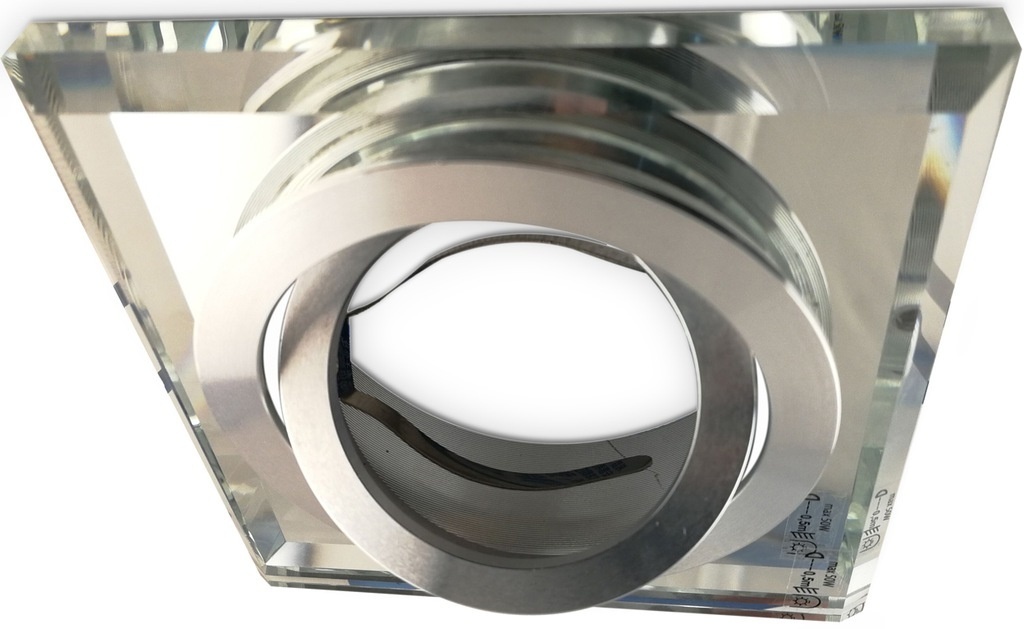 Kantelbare luxe LED spot behuizing - OH51 transparant met zilver