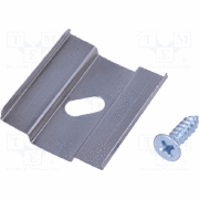 Montageklem buigbaar LED strip profiel F12 serie ARC12 CD/U5, ARC12 CD/U5, ARC12 CD/U5 inclusief schroefje - afdekking naar keuze