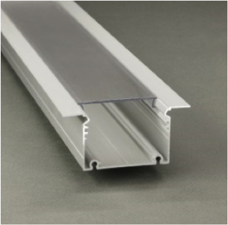PHIL recessed C10 LED profiel - Geanodiseerd aluminium - afdekking naar keuze