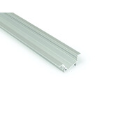 DIAGONAL14 F/TY diagonaal LED inbouwprofiel - Geanodiseerd aluminium - afdekking naar keuze