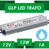 LED driver 12 watt 12 volt 1 Ampère - IP67 waterdicht - 5901885208213 - GLP GPV-12-12