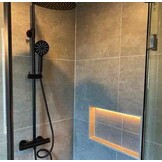 Waterdichte LED strip 3000K Warm Wit 9,6W 1020LM 120LED p/m 12VDC IP65 - 5 meter