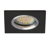 Kantelbare zwarte LED spot behuizing - OH20 Mat Zwart met zilver