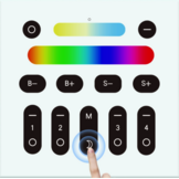 +GLEDoptop Zigbee LED strip wandpaneel - 4 zones - smarthome compatible