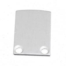 2 x LED strip profiel eindkapjes inclusief schroeven 02ALU Spica - Grijs