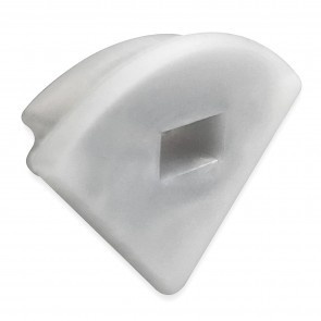 Eindkap voor LED strip profiel met kabeldoorvoer 10POLY