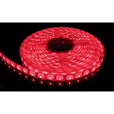 Waterdichte LED strip 12 volt rood 4,8W 500LM 60LED p/m IP20 - 5 meter