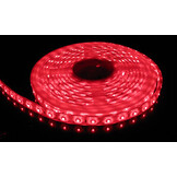 Waterdichte LED strip 12 volt rood 4,8W 500LM 60LED p/m IP20 - 5 meter