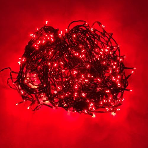 Kerstverlichting rood 320 LED lampjes - 32 meter met 8 functies - IP44 voor binnen en buiten – LUKSUS