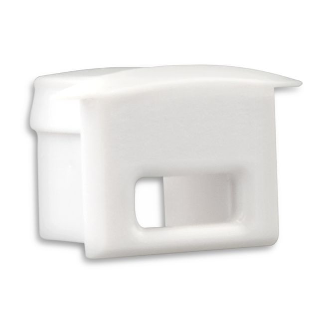 Eindkap met kabeldoorvoer - 03WIT