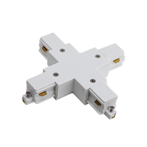 1-FASE rail X connector - wit