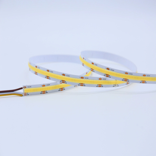 COB LED strip 24 volt amber warm wit 9W 1020LM 480LED p/m IP20 2200K - 5 meter