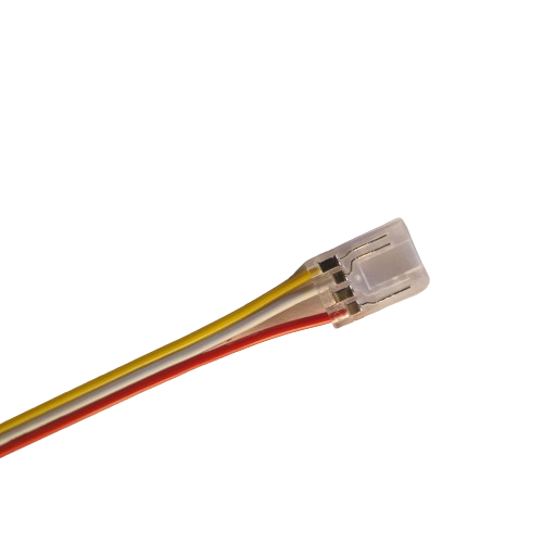 COB LED strip connector Dual White 2 zijdig – soldeervrij – klik connector –  IP20 COB - IP20