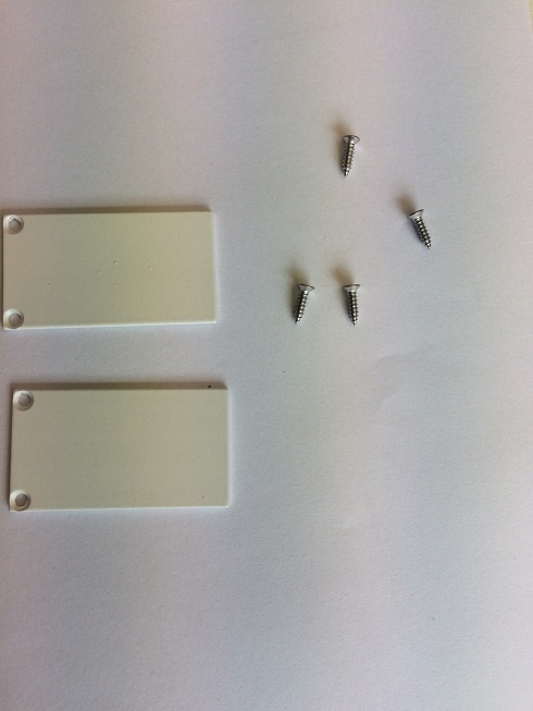 2 x LED strip profiel eindkapjes inclusief schroeven PN6V2.C3 - WIT - afdekking naar keuze