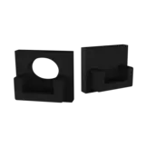 Eindkap met kabeldoorvoer voor SLIM308ZWART