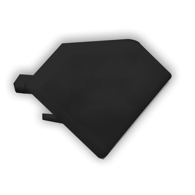 Eindkap zonder kabeldoorvoer - C23.2ZWART