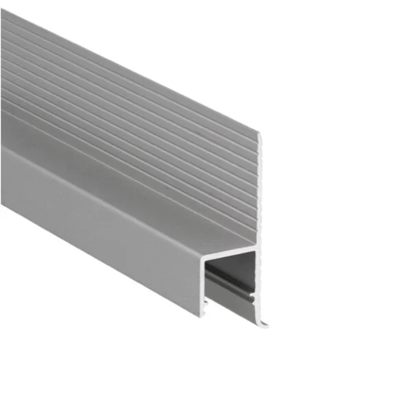 LED inbouw plintprofiel inclusief opaal klikcover 38.6 mm x 12,60 mm GIPS10ALU