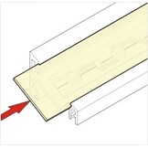2 meter Losse LED profiel klikafdekking - 16,5 x 16,5 mm - Opaal - 09Inbouw-Alu 09Inbouw-wit, 09Inbouw-zwart, 09alu, 09wit, 09zwart,C12ALU, C12WIT, C12ZWART, CABI12 DUO D1E