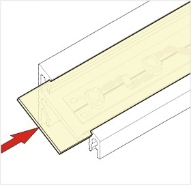 2 meter Losse LED profiel klikafdekking - 16,5 x 16,5 mm - Opaal - 09Inbouw-Alu 09Inbouw-wit, 09Inbouw-zwart, 09alu, 09wit, 09zwart,C12ALU, C12WIT, C12ZWART, CABI12 DUO D1E