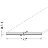 2 meter Losse LED profiel klikafdekking - 16,5 x 16,5 mm - Opaal - 09Inbouw-Alu 09Inbouw-wit, 09Inbouw-zwart, 09alu, 09wit, 09zwart,C12ALU, C12WIT, C12ZWART, CABI12 DUO D1E