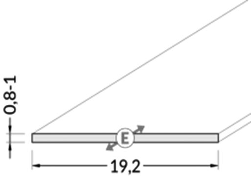 2 meter Losse LED profiel klikafdekking - 16,5 x 16,5 mm - Opaal - 09Inbouw-Alu 09Inbouw-wit, 09Inbouw-zwart, 09alu, 09wit, 09zwart,C12ALU, C12WIT, C12ZWART, CABI12 DUO D1E
