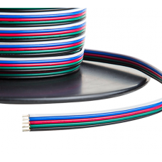 RGBW LED Kabel 5-polig, 5x0,56mm2 - 1 meter per strekkende meter