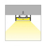 VARIO30-01 ACDE-9/TY LED profiel - Zwart - afdekking naar keuze