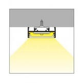 VARIO30-01 ACDE-9/TY LED profiel - Zwart - afdekking naar keuze