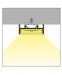 VARIO30-01 ACDE-9/TY LED profiel - Zwart - afdekking naar keuze