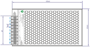 LED driver POS-200-24-C2 200 watt 24 volt 8,8 Ampère - IP20