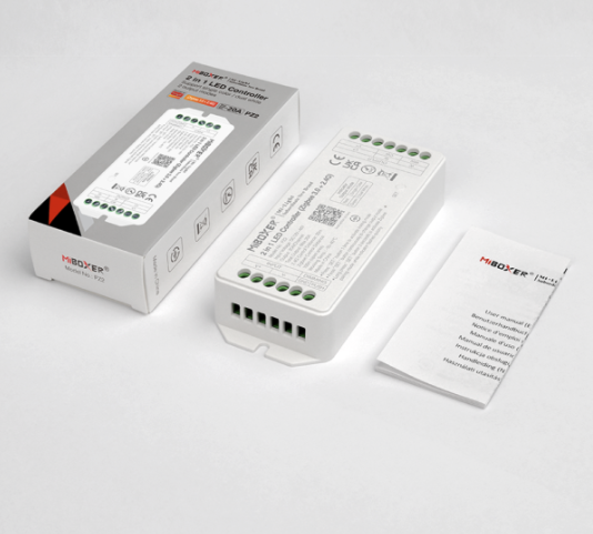 Professionele Zigbee LED controller 2 in 1 - voor single color en dual white LED strips 12-24-48v - PZ2