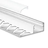 FP2 LED tegel- en stucprofiel - Geanodiseerd aluminium - afdekking naar keuze