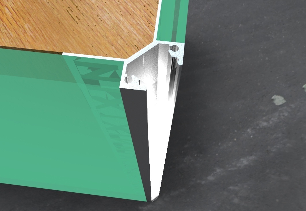 LED stuc hoekprofiel 2,5 meter 27,80 mm x 20 mm C23STUC BUITENHOEK (Afhaalprijs)